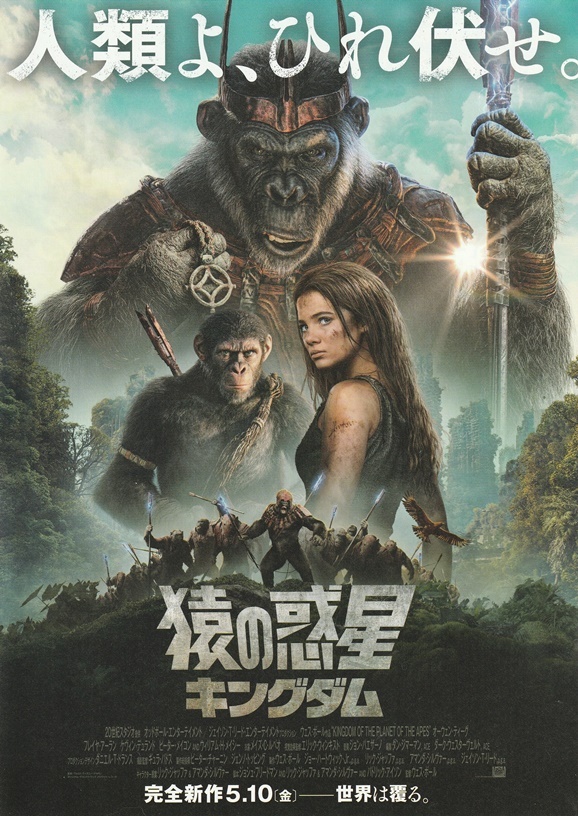 ●猿の惑星 キングダム 映画チラシ 2種 各2枚 オーウェン・ティーグ/フレイヤ・アーラン 2024年5月 洋画 フライヤーの画像3