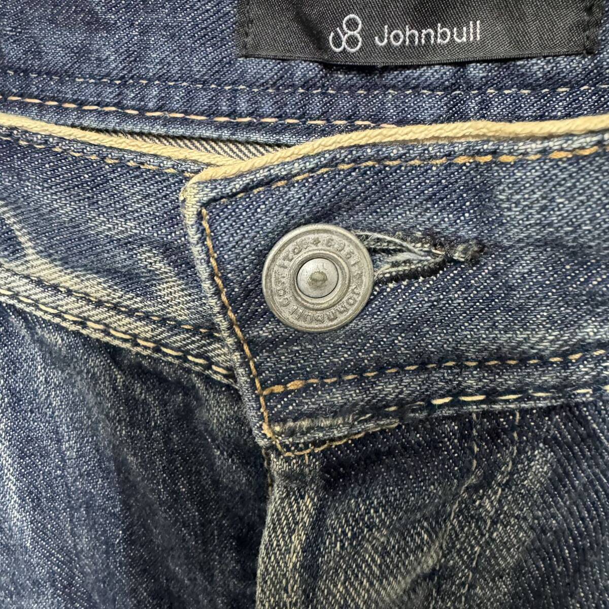 johnbull ユーズド加工セルビッチ立体サルエルデニム！日本製！雰囲気◎