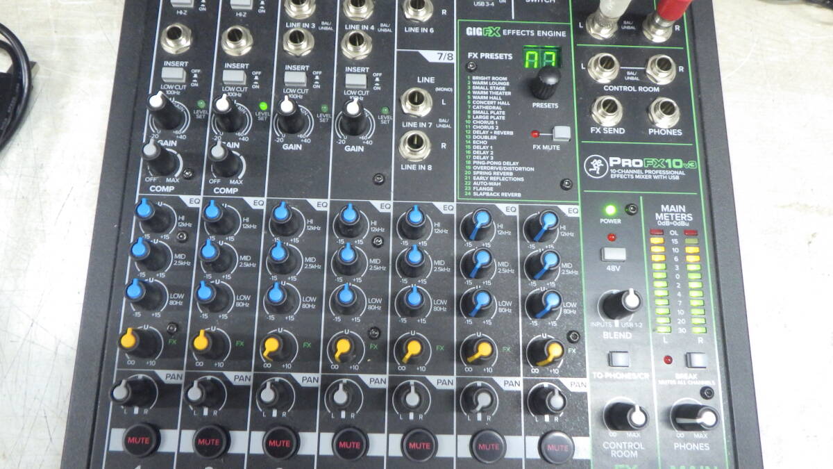 #MACKIE/ Mackie #10Ch/ effect installing analog mixer #ProFX10v3# used # * prompt decision *