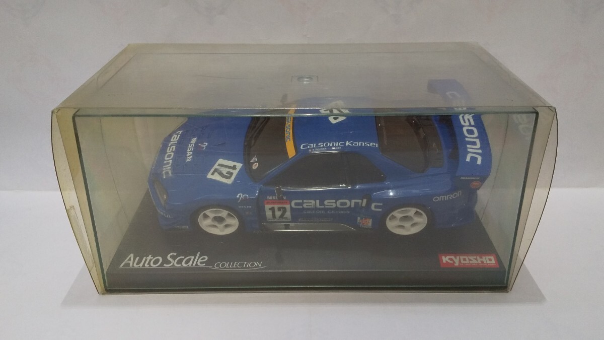 未走行 京商 ミニッツ オートスケールコレクション CALSONIC SKYLINE 2003 MZG302CS 日産 カルソニック スカイライン BNR34 GT-R Mini-z_画像1