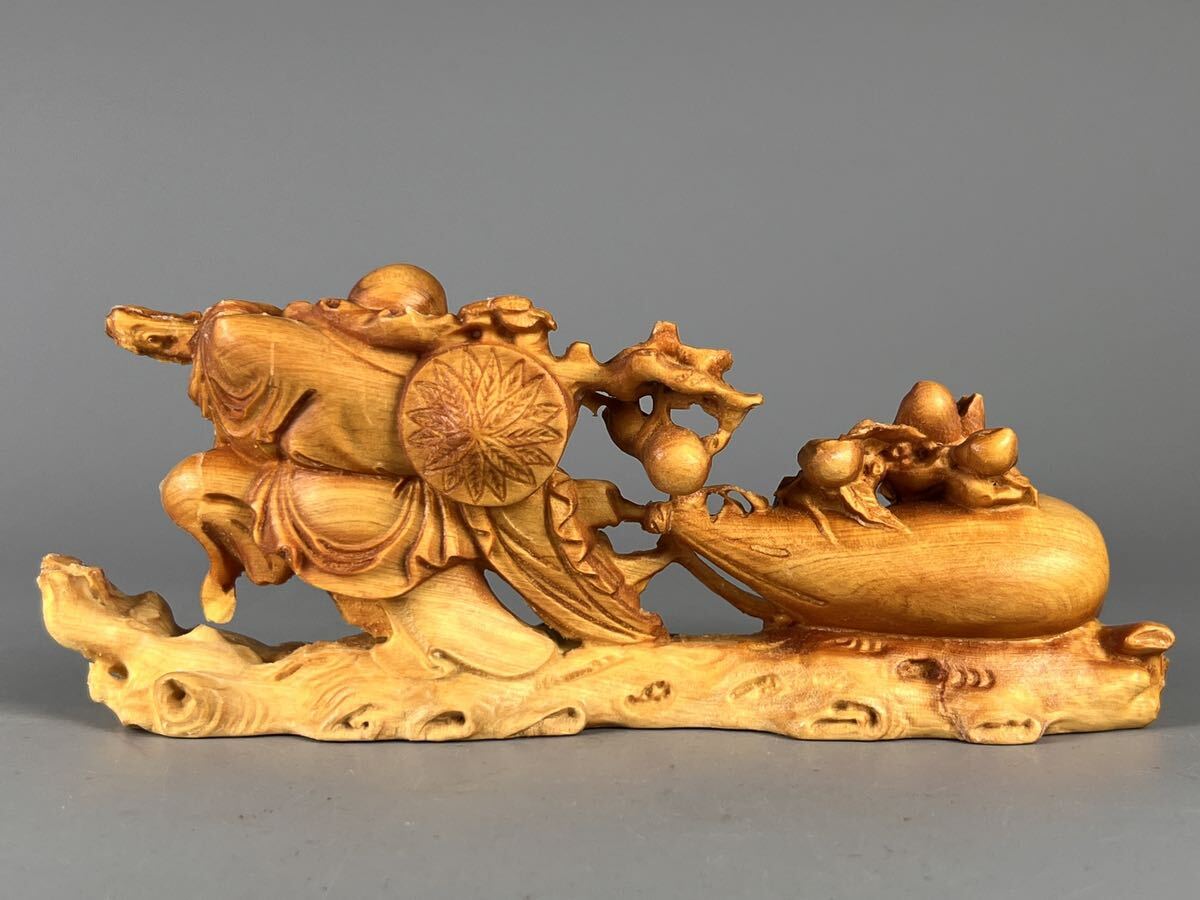 新品未使用 置物 開運 仏像 七福神 高級天然木彫り 布袋様 風水 新品未使用 置物 開運 仏像 七福神 高級天然木彫り 布袋様 風水