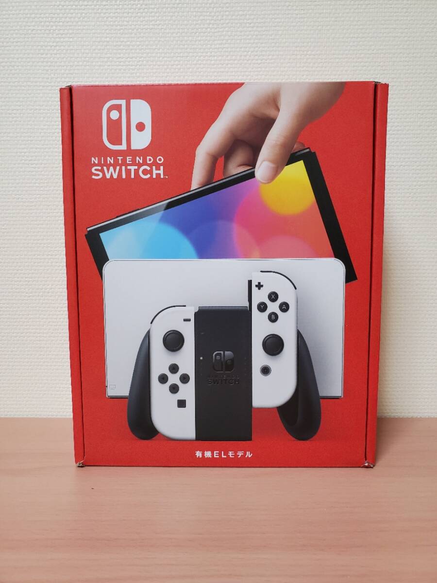 新品未開封 Nintendo Switch(有機ELモデル) Joy-Con(L)/(R) ホワイトの画像1