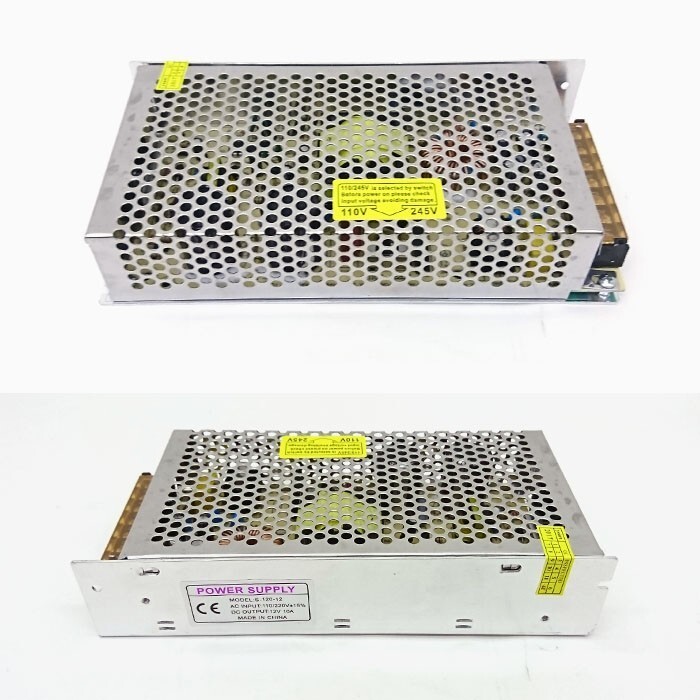 大容量電源 10A 100v→12v変換 コンバーター LEDテープ 5A以上 直流安定化電源 12v 10A 120w_画像4