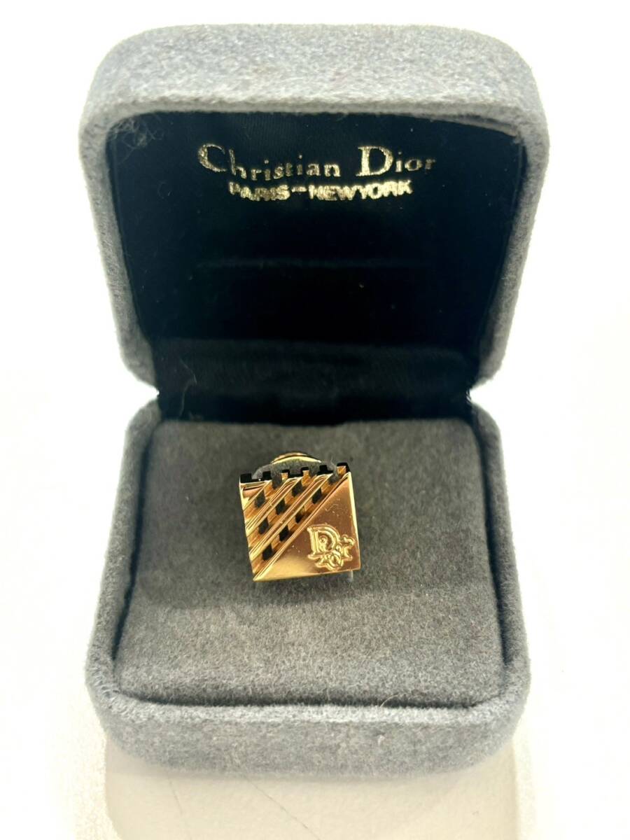 Christian Dior クリスチャンディオール カフス ゴールド シルバー クリスチャンディオール ネクタイピン 2点まとめ 1円スタートの画像3
