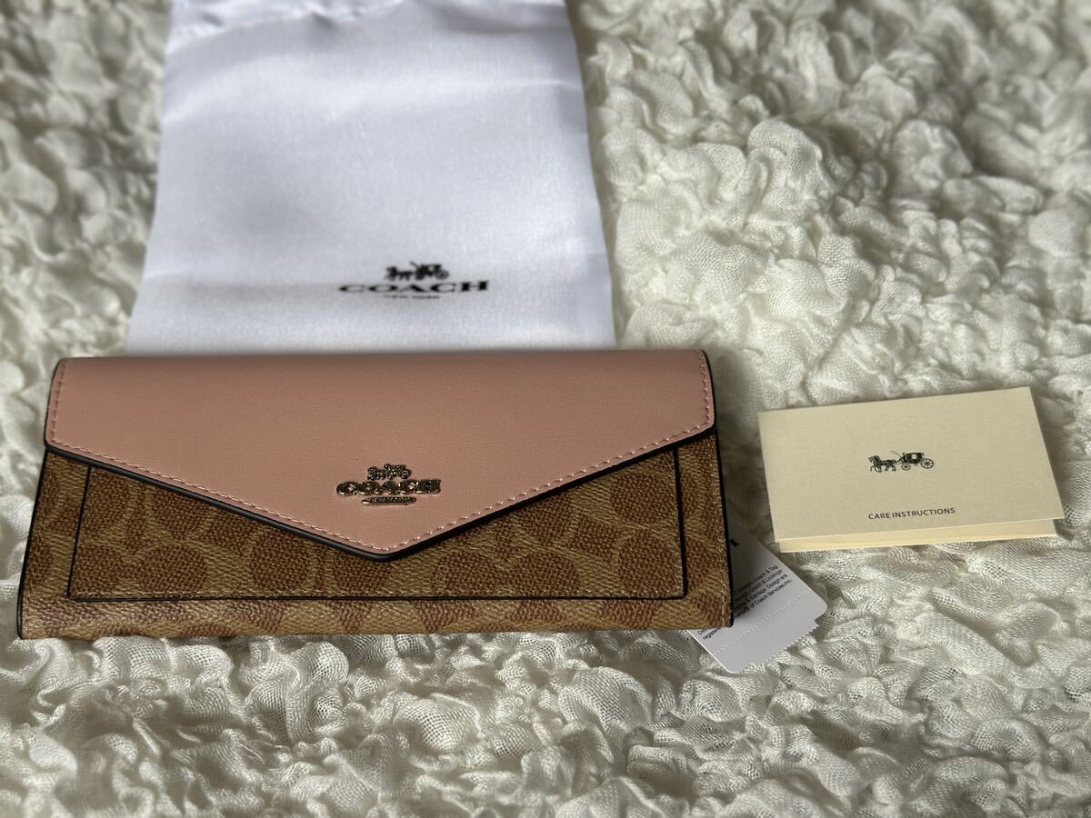 91 新品 COACH コーチ 長財布 シグネチャー F31547の画像1