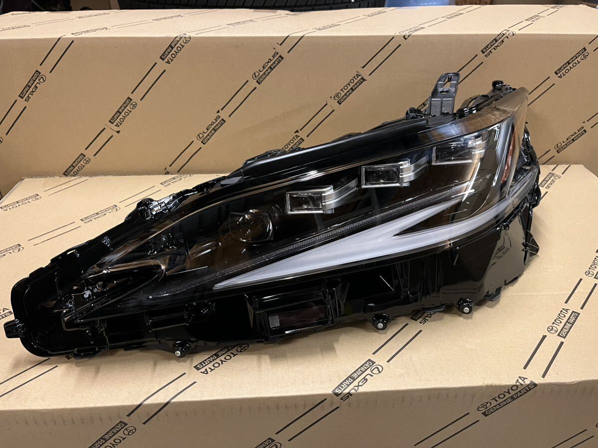 新品 純正 レクサス ES 後期 左 ヘッドライト ヘッドランプ lexus 10系 ES300h 三眼LED koito 33-286 81185-33M21 刻印 ロ_画像2