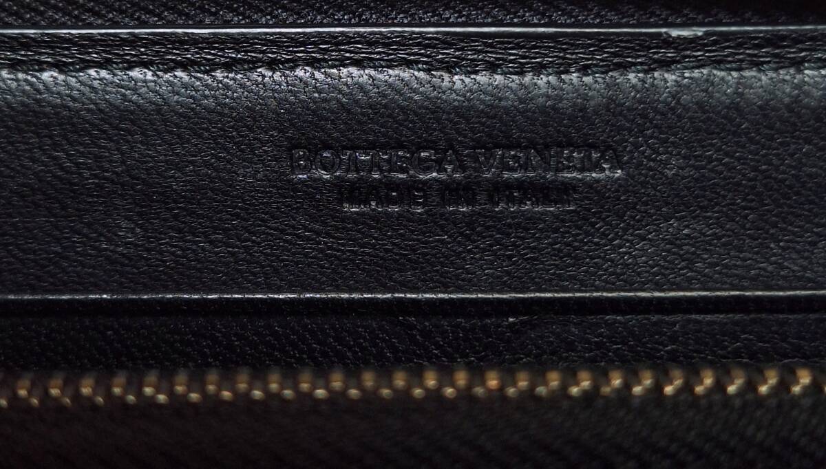 BOTTEGA VENETA ボッテガヴェネタ イントレチャート 長財布 ラウンドファスナー ブラック ユニセックスの画像10