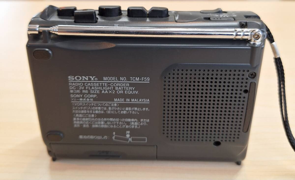 SONY カセットテープレコーダー TCM-F59 ジャンク品