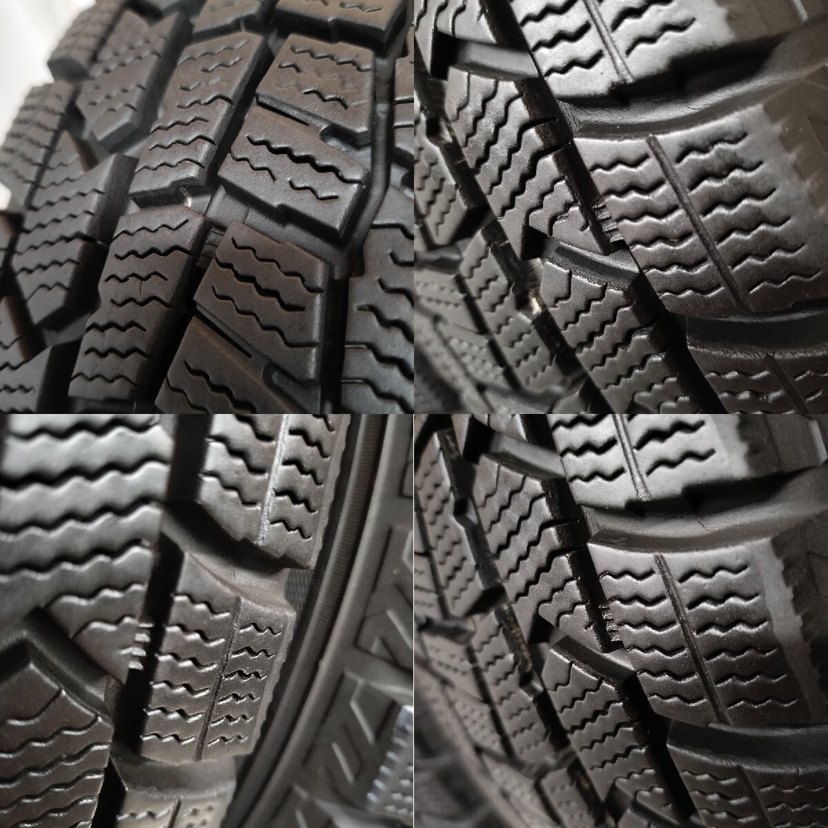 ◆本州・四国は送料無料◆ ＜希少！ スタッドレス & ホイール 4本＞ 155/70R13 ダンロップ 13x4.00B TOPY 4H -100 軽自動車に_画像10