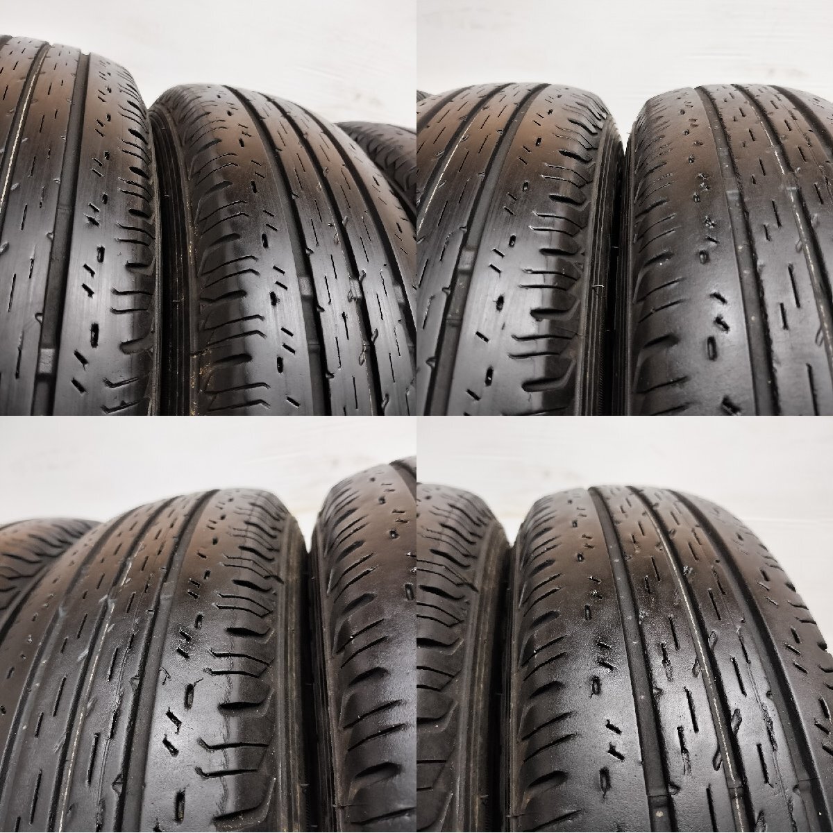 ◆本州・四国は送料無料◆ ＜ノーマルタイヤ 4本＞ 145/80R12 LT ブリヂストン エコピア R680 2021年製 軽トラック 145R12 6PR同等の画像9