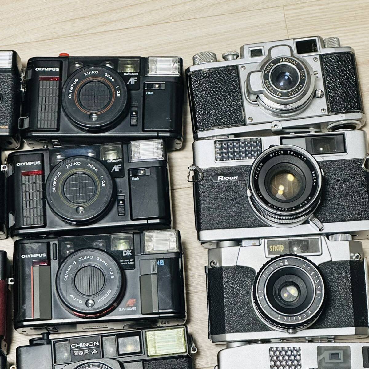 フイルムカメラ　レンジファインダー　24台まとめ　Konica Olympus Minolta PETRI RICOH など　コンパクトカメラ フィルムカメラ _画像4