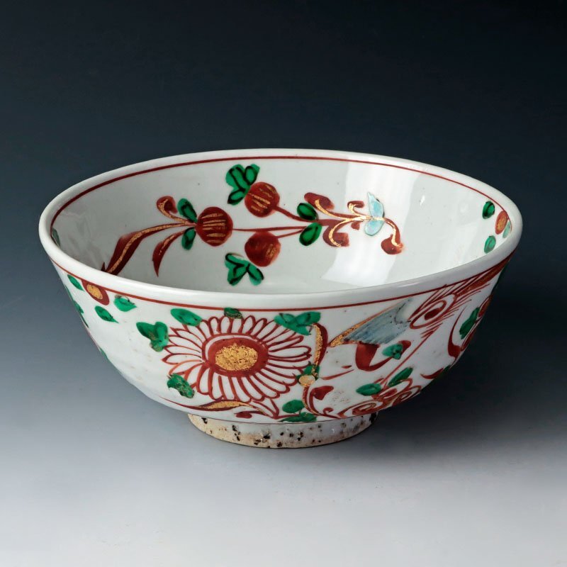 【古美味】永楽善五郎(妙全)造 昂子写 赤絵鉢 茶道具 保証品 HOr5の画像2