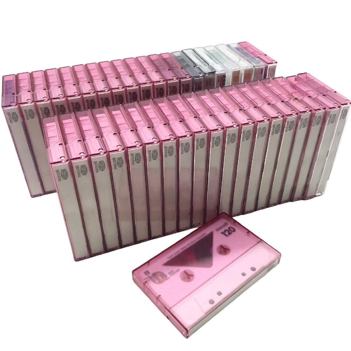1円 保管品 maxell TDK AXIA マクセル カセットテープ 40本 セット 録音 音楽 m12813の画像1