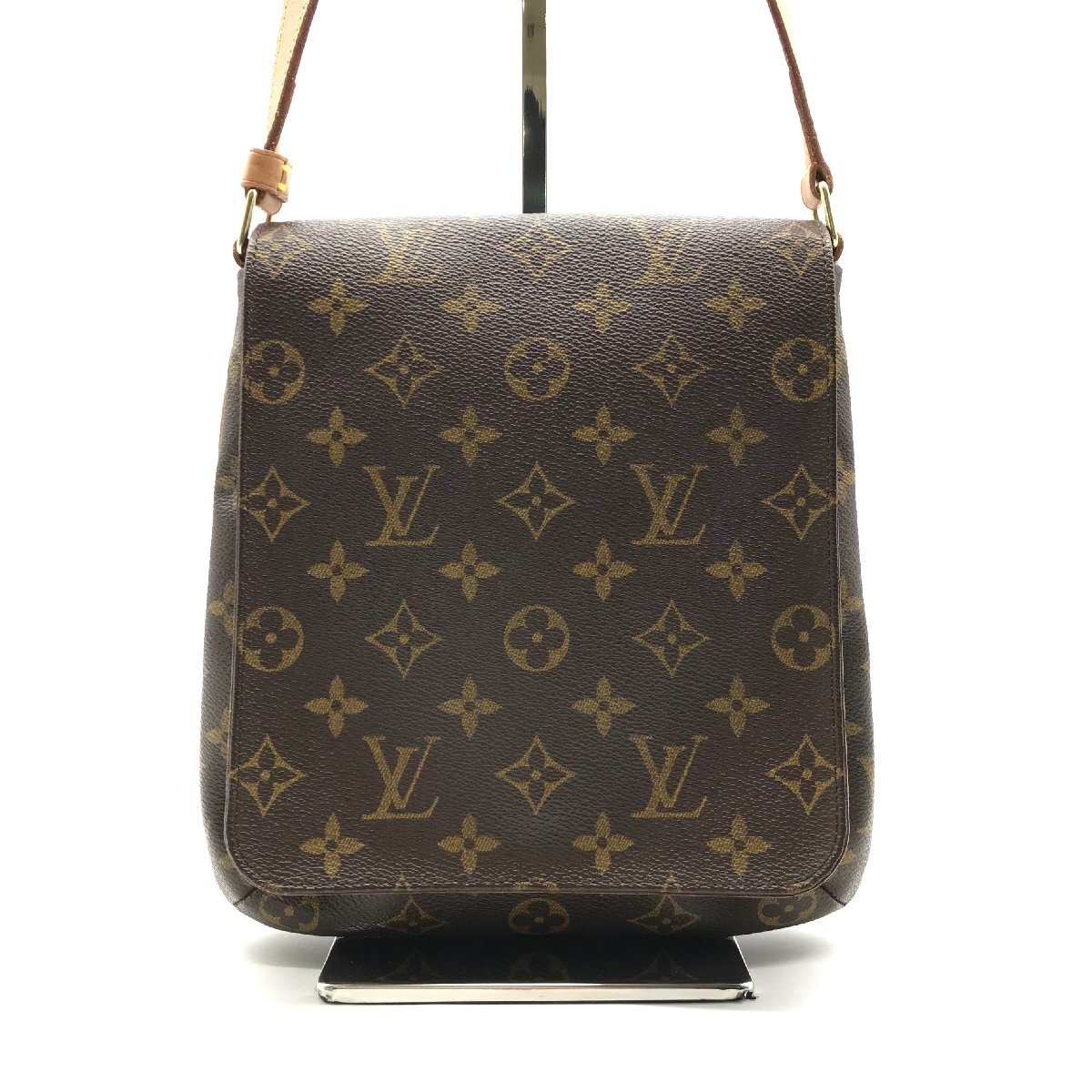 1円 良品 LOUISVUITTON ルイヴィトン モノグラム ミュゼット サルサ ショルダー バッグ ブラウン k1409の画像1