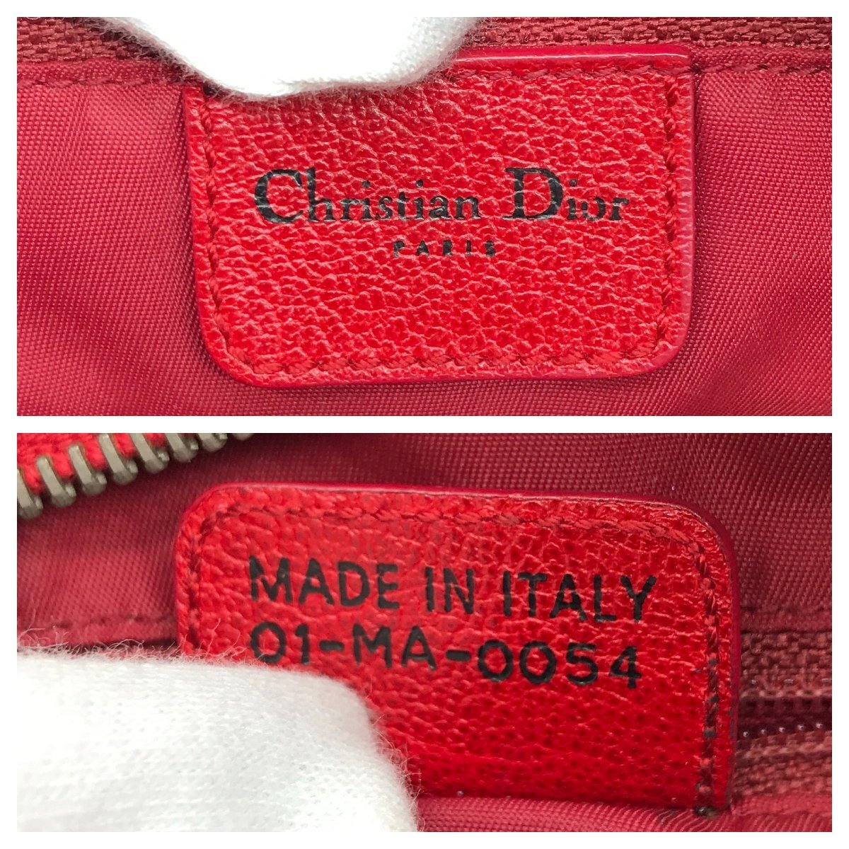 1円 美品 Christian Dior ディオール ラスタ トロッター PVC レザー ショルダー バッグ a3312