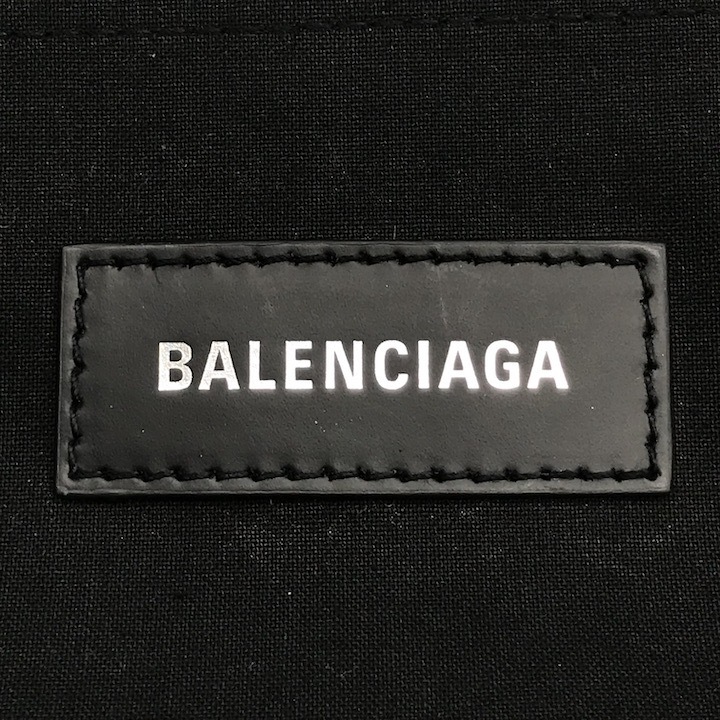 良品 BALENCIAGA バレンシアガ ロゴ デニム ハードウェア トート バッグ a3102の画像9