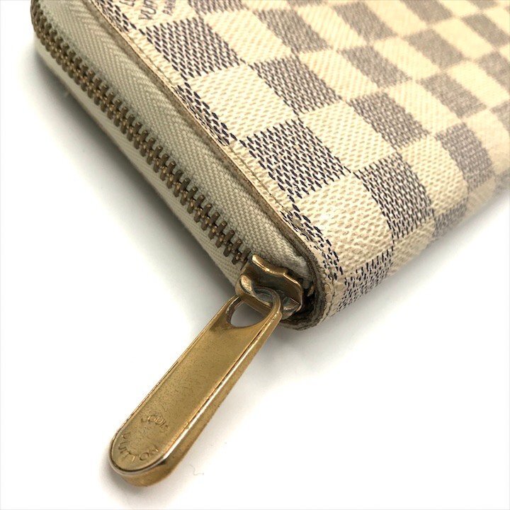 1円 LOUISVUITTON ルイヴィトン ダミエ アズール ジッピー ウォレット 長財布 m9904の画像4