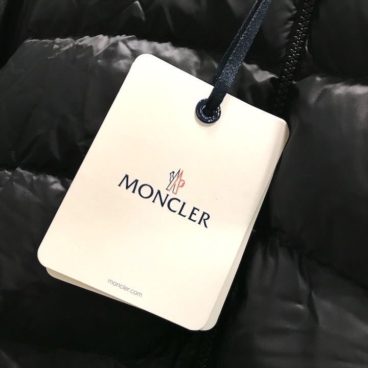 未使用品 MONCLER モンクレール コットン ナイロン ダウンジャケット ブラック レディース XL 23年モデル k1677_画像6