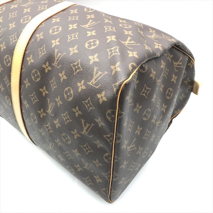 良品 LOUIS VUITTON ルイヴィトン モノグラム キーポル55 ボストン ハンド バッグ a2430_画像4