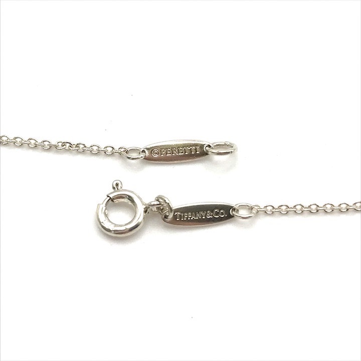 美品 TIFFANY ＆ Co. ティファニー オープンハート シルバー ネックレス アクセサリーSV925 a3205の画像4