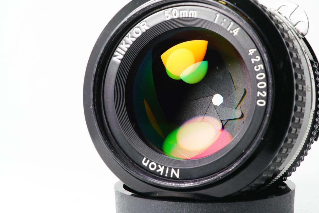 【極美品】動作◎ ニコン　Ai Nikkor 50mm F1.4 オールドレンズ