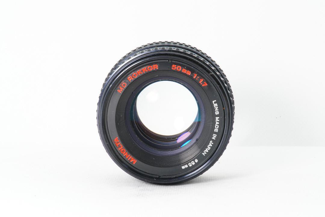 【希少赤文字】動作◎ ミノルタ MD ROKKOR 50mm F1.7_画像2