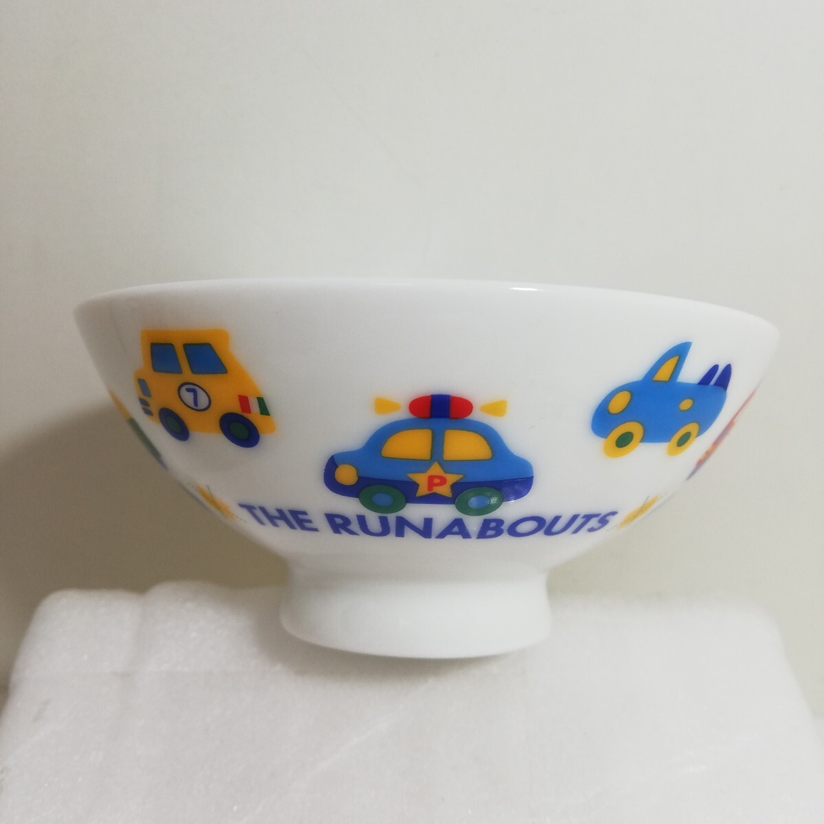 1999年 サンリオ THE RUNABOUTS ザ・ラナバウツ アーガイル 車 子供茶碗 直径11cm×4.8cm 未使用品 [和食器 茶碗 ご飯茶碗 お茶碗]_画像1