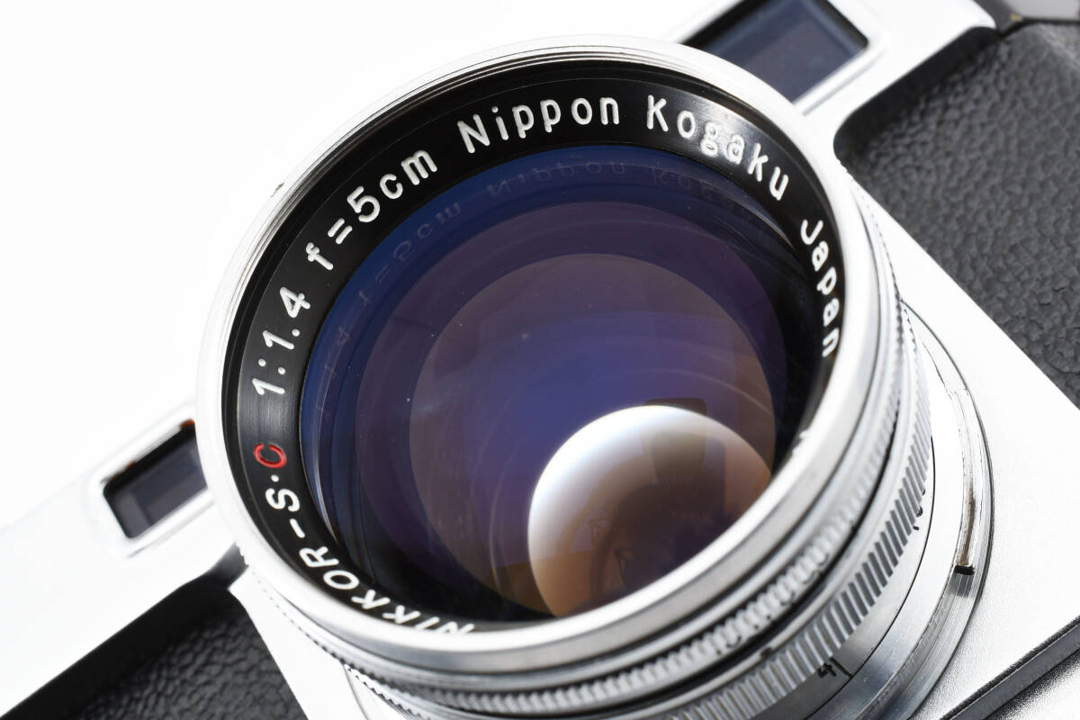 【実用品】Nikon ニコン S2 レンジファインダー フィルムカメラ Nikkor-S・C 5cm 50mm 1.4 レンズ #281の画像10