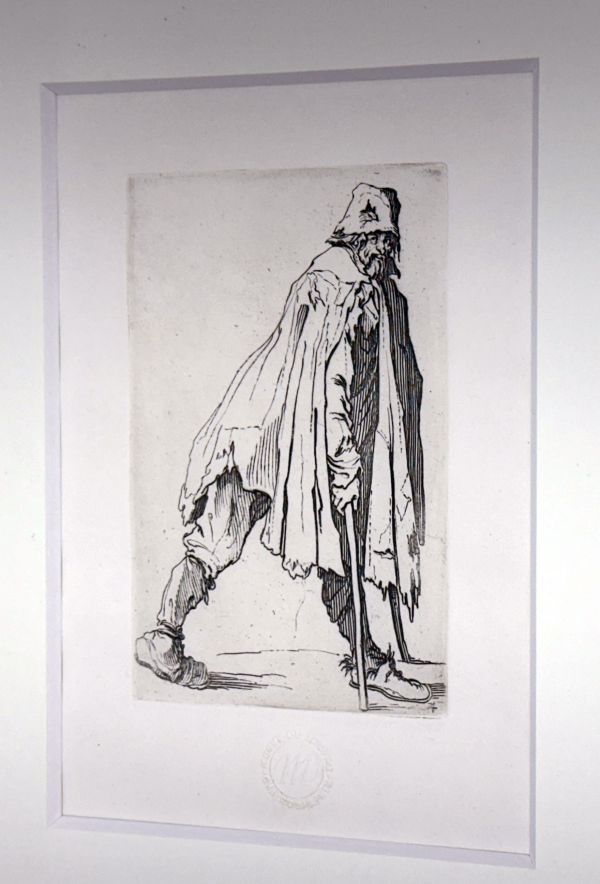 ジャック・カロ 銅版画 「乞食」（１） ルーヴル美術館版 カルコグラフィー 美品 バロックの奇想版画家 Jacques Callotの画像3