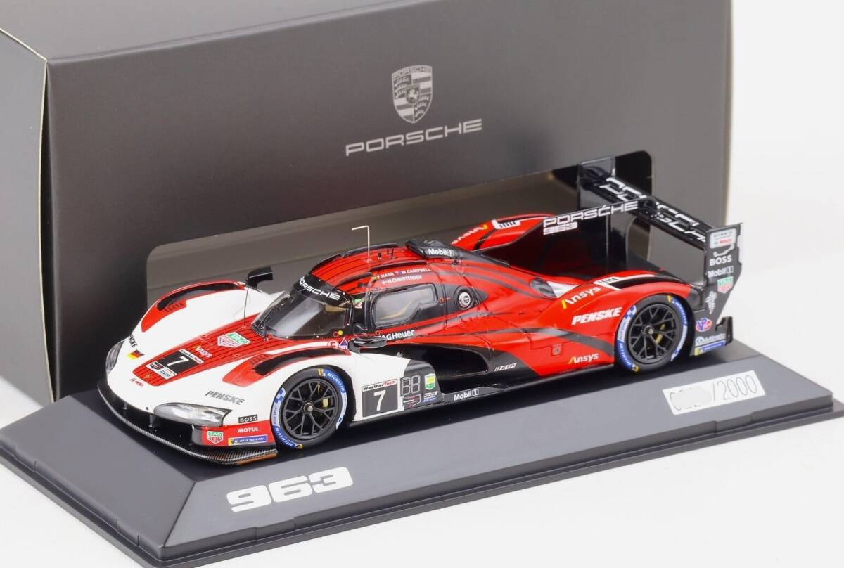 1:43 Spark ポルシェ 963 デイトナ 24h 2023 Campbell Christensen Nasr #7 Penske Porsche特注の画像1