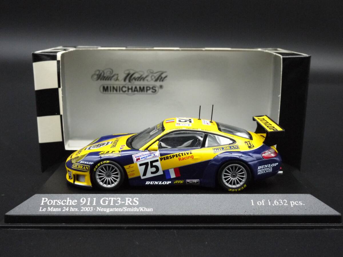 1:43 Minichamps ポルシェ 911 (996) GT3 RS ルマン 24h 2003 エルメス Hermes #75 Porscheの画像2