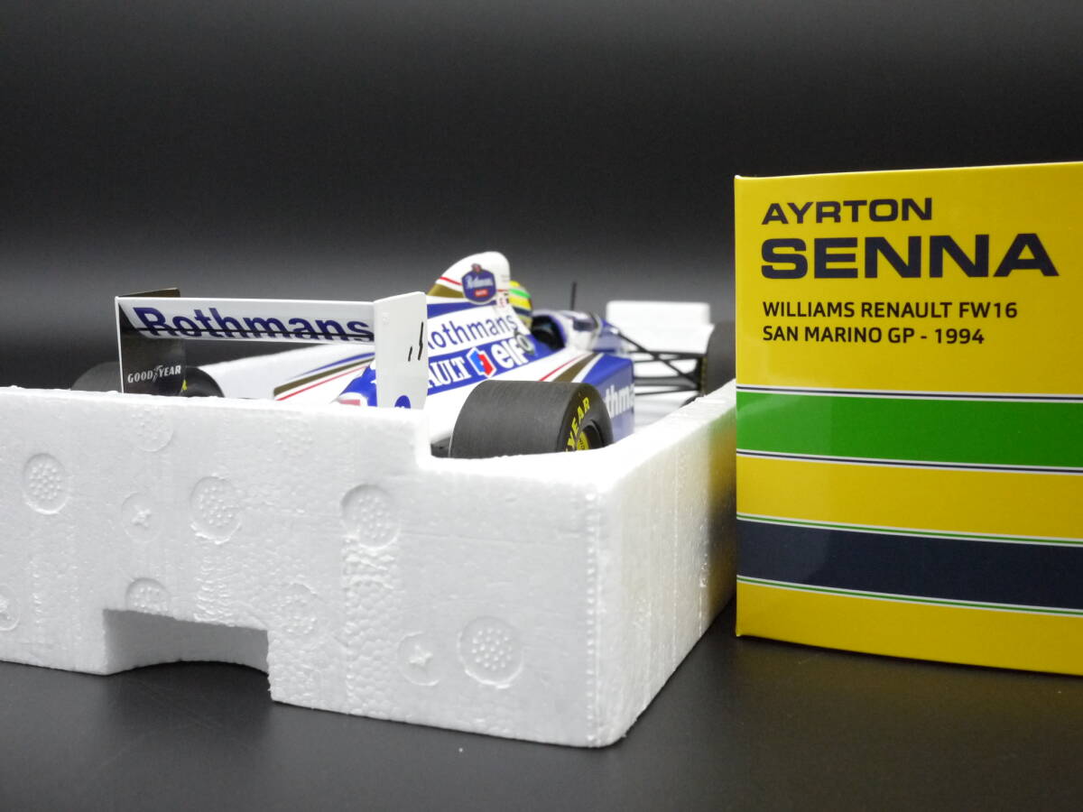 1:18 Minichamps ウィリアムズ FW16 ラストレース A.セナ #2 ロスマンズ仕様 サンマリノGP イモラ Senna_画像4