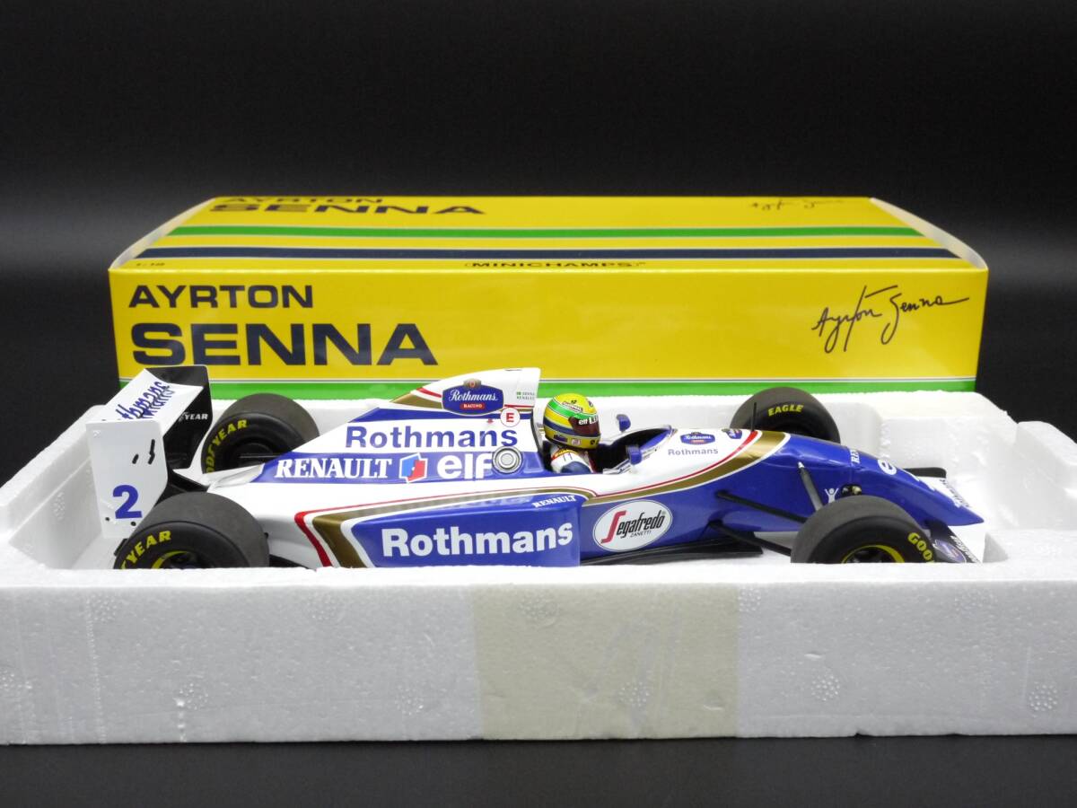 1:18 Minichamps ウィリアムズ FW16 ラストレース A.セナ #2 ロスマンズ仕様 サンマリノGP イモラ Senna_画像7