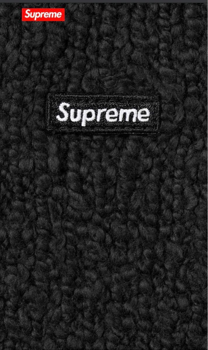 【値引不可・新品未使用】Supreme Boucl Small Box Sweater "Black" シュプリーム　ブークレ