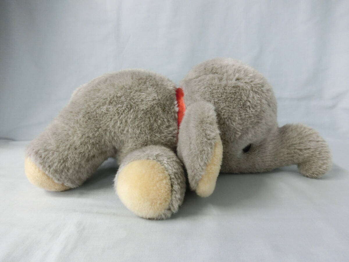 ぬいぐるみの　三英　Stuffed Animal　ゾウ　ぬいぐるみ　日本製　寝そべり　手触りふかふか　奥行40センチ　