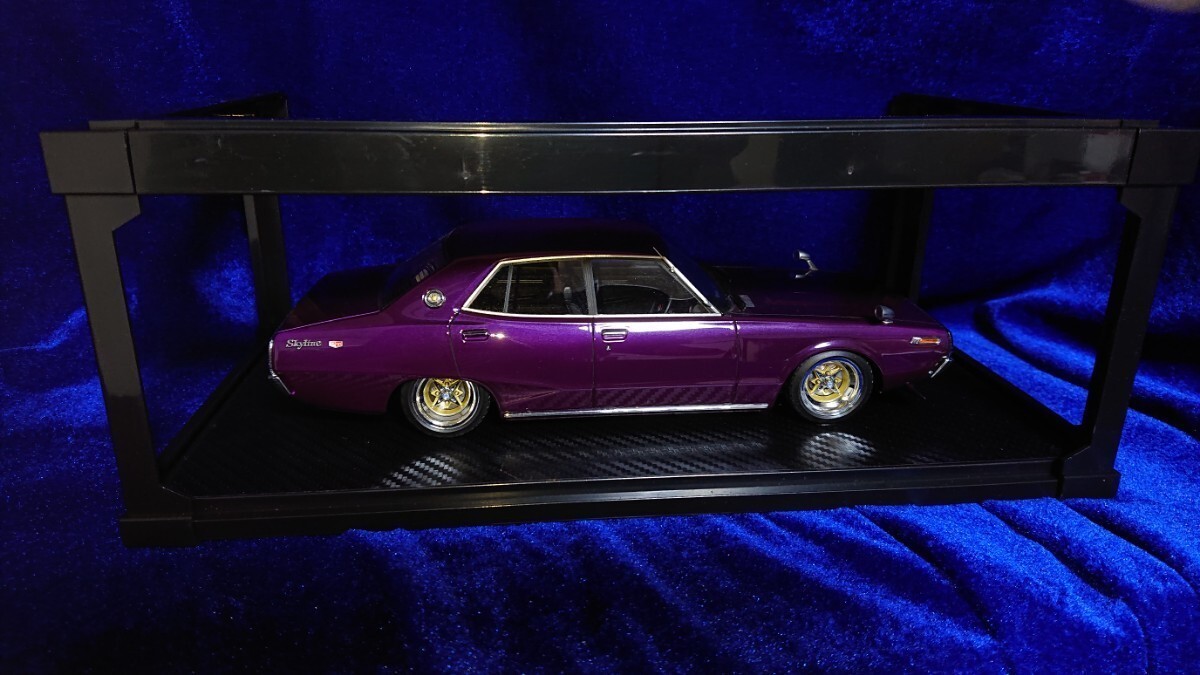 1/18 Ignition model イグニッションモデル IG0969 NISSAN SKYLINE 2000 GT-X GC110 Purple 日産 スカイライン ヨンメリ ケンメリの画像2