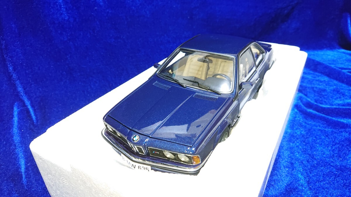 1/18 BMW M635 CSi E24 Autoart 70527 Royal Blue Metallic オートアート M tec ロイヤルブルーメタリックの画像1