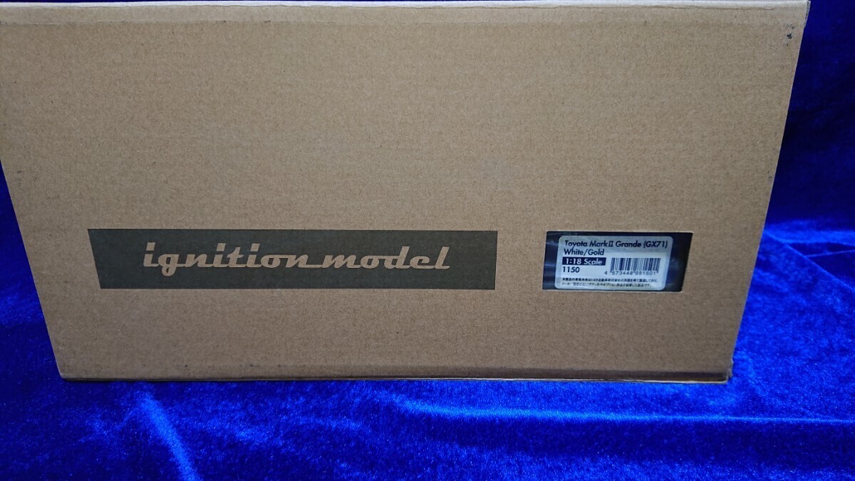 1/18 Ignition model イグニッションモデル TOYOTA MARK II GRANDE GX71 White / Gold IG1150 トヨタ マークツー グランデ _画像5