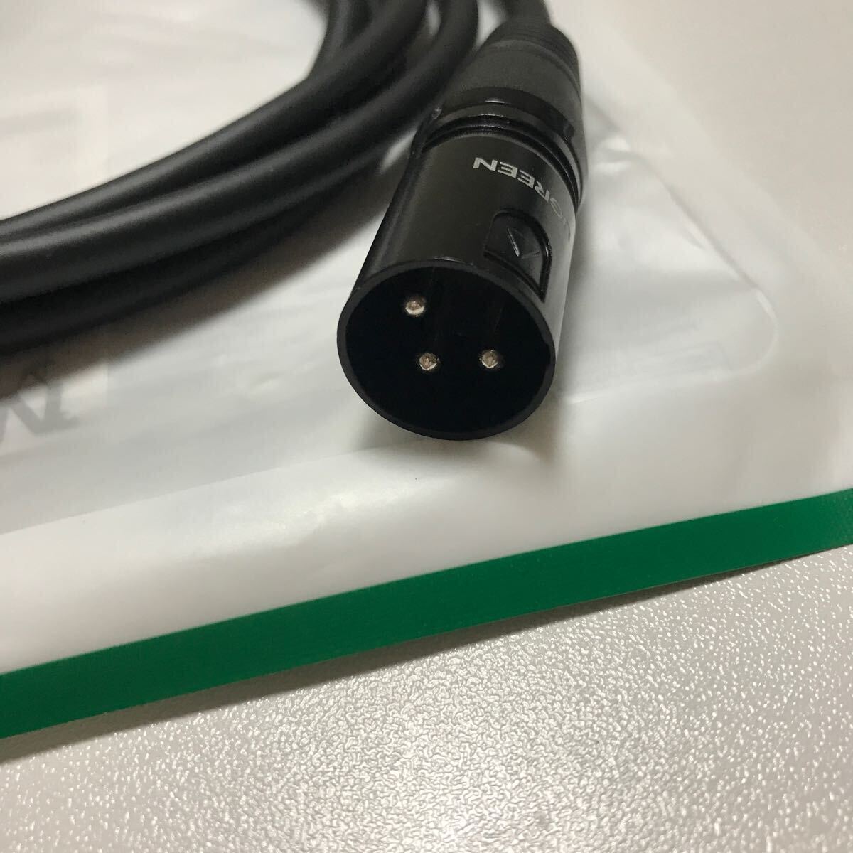 UGREEN XLR ケーブル マイクケーブル オス-メス3ピン ブラック 2mの画像3