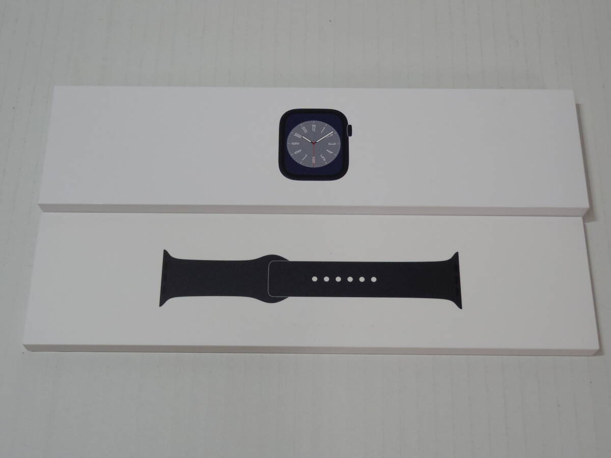 1056592C*[ внутри коробка нераспечатанный ] China версия Apple Watch Series 8 45mm MNK53CH/A A2858 midnight aluminium кейс midnight спорт частота 