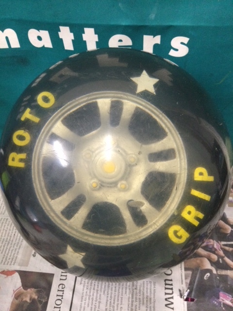 roto grip company * spare tire * clear polyester *13p0oz(used.A\')[KP424.19]