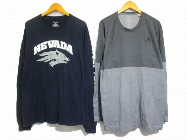 アメリカ輸入★スポーツブランド 長袖 Tシャツ 大量 37枚セット★古着卸 サイズMIX ロンT Champion/adidas/UNDER ARMOUR まとめ売り No.OJ4の画像10