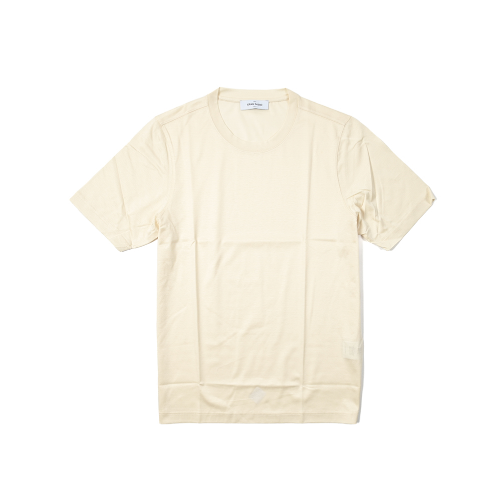 春夏新入荷 新品 グランサッソ GRAN SASSO FILO SCOZIA Tシャツ 半袖 クルーネック メンズ 春夏 コットン 100% 394247-G-48_画像1