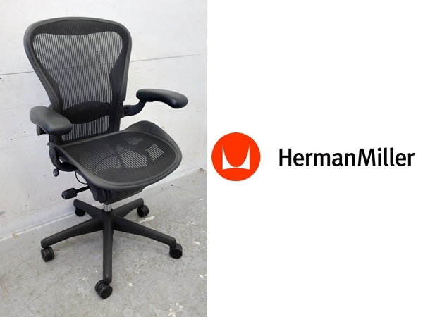 ■P635■美品■ハーマンミラー/Herman Miller■アーロンチェア■フル装備■Bタイプ■デスクチェア■人間工学■メッシュ■ゲーミングチェアの画像1