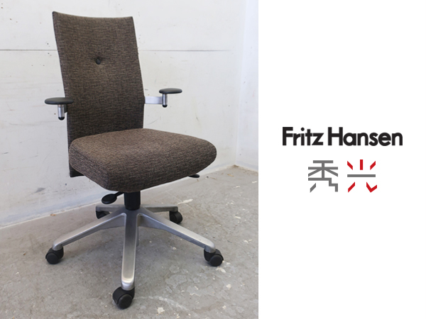 ■P646■美品■フリッツハンセン/Fritz Hansen■デンマーク■SHUKOH/秀光■スピン/SPIN■デスクチェア■ブルクハード・フォクテール■12万の画像1