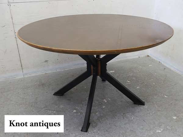 ■P766■展示品■CRASH GATE/クラッシュゲート■Knot antiques/ノットアンティークス■MERLIN TABLE/マーリンテーブル■ダイニングテーブル_画像1