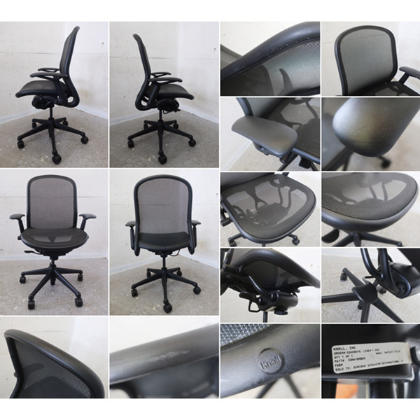 ■P560■美品■Knoll/ノール/ノル■チャドウィックチェア■メッシュ■モダン■ドンチャドウィック■ブラック■デスクチェアの画像3