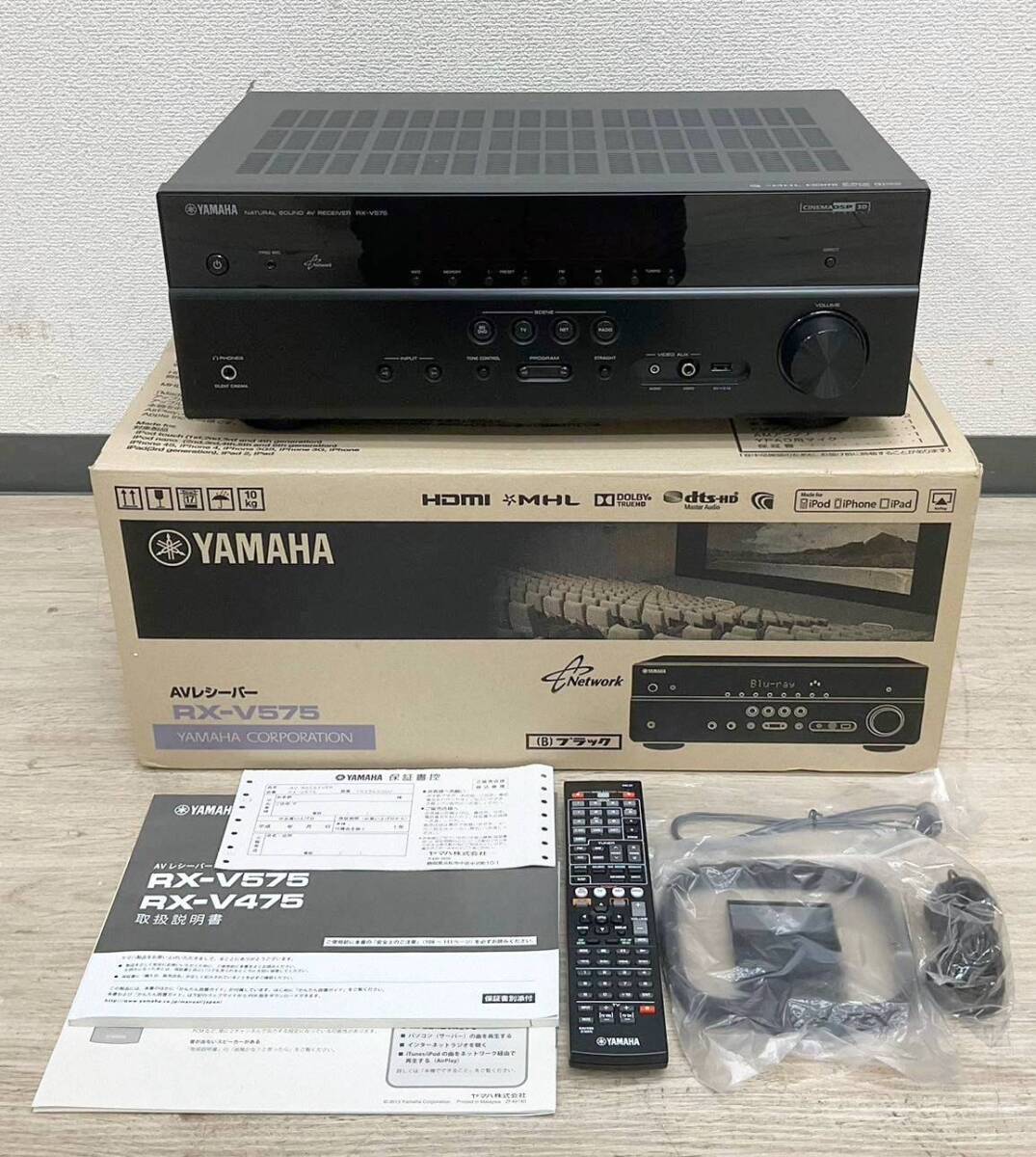 ◇オーディオ◆YAMAHA ヤマハ RX-V575 NATURAL SOUND AV RECEIVER AVレシーバー AVアンプ 通電確認済