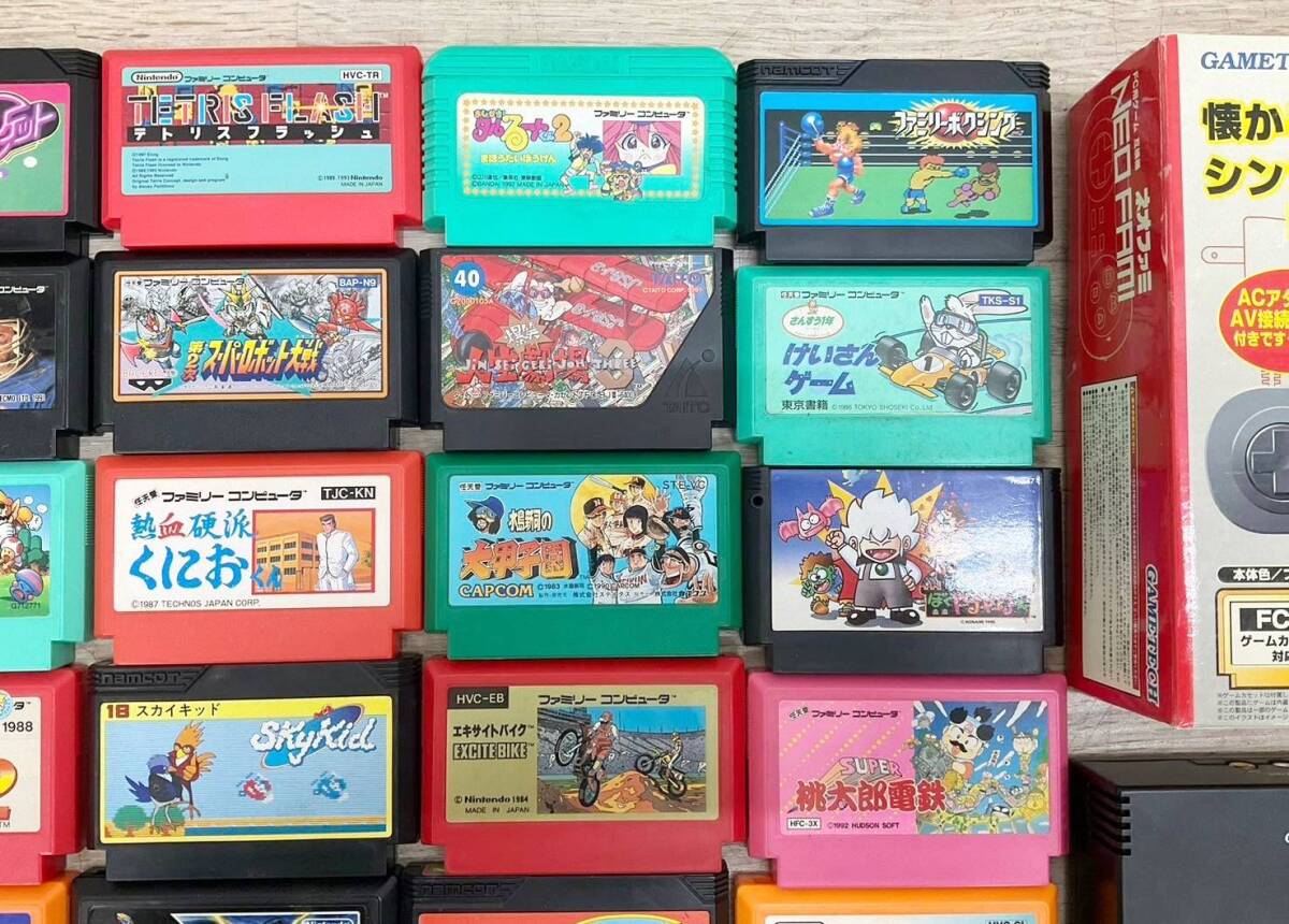 ◇ゲーム◆NEO FAMI ネオファミ コントローラー 2点 カセット ソフト 34点 ファミリーコンピューター ファミコン 通電確認済の画像5