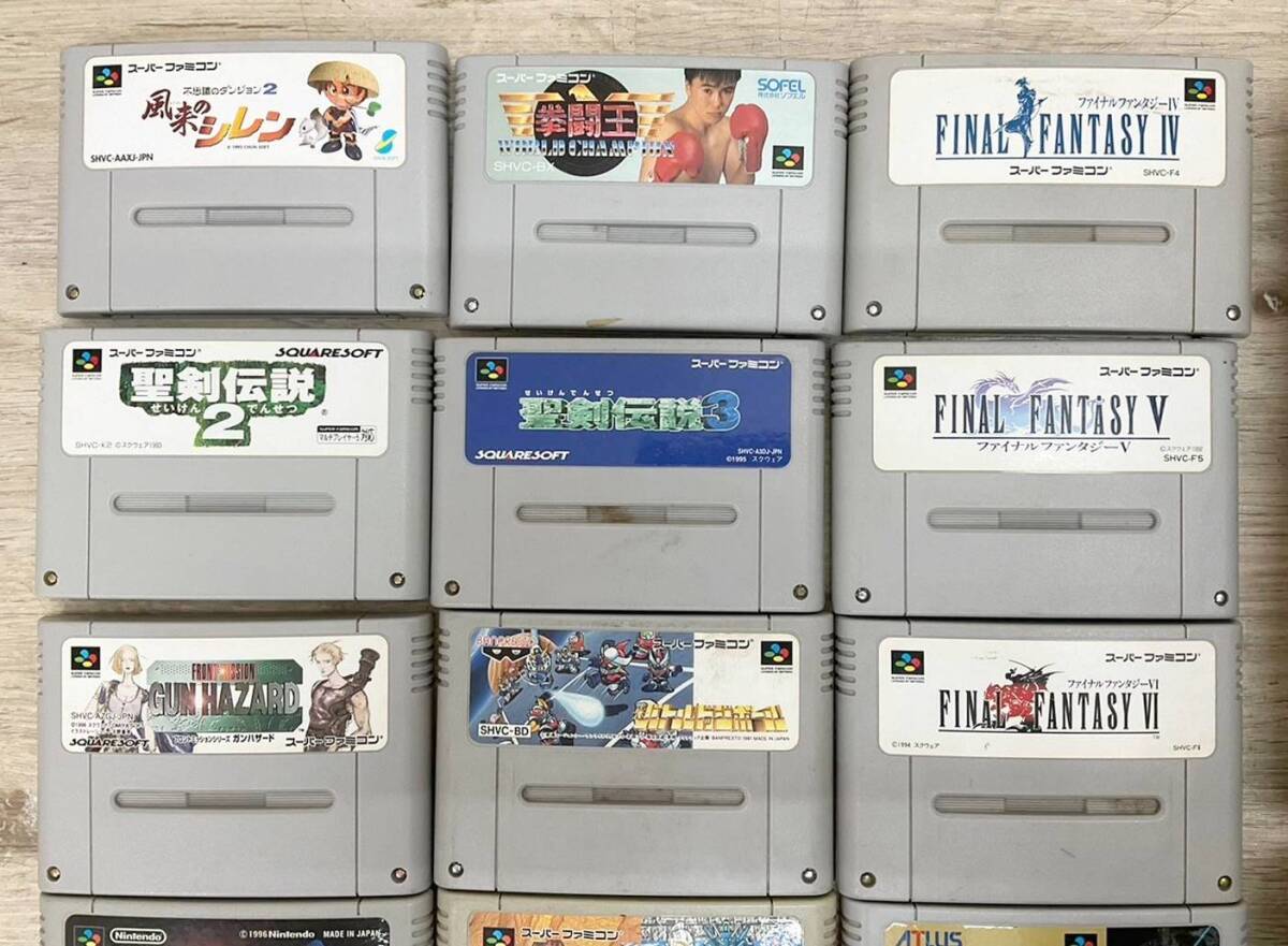 ◇ゲーム◆Nintendo 任天堂 ニンテンドー SUPER FAMICOM スーパーファミコン スーファミ コントローラー 3点 カセット ソフト 20点の画像2